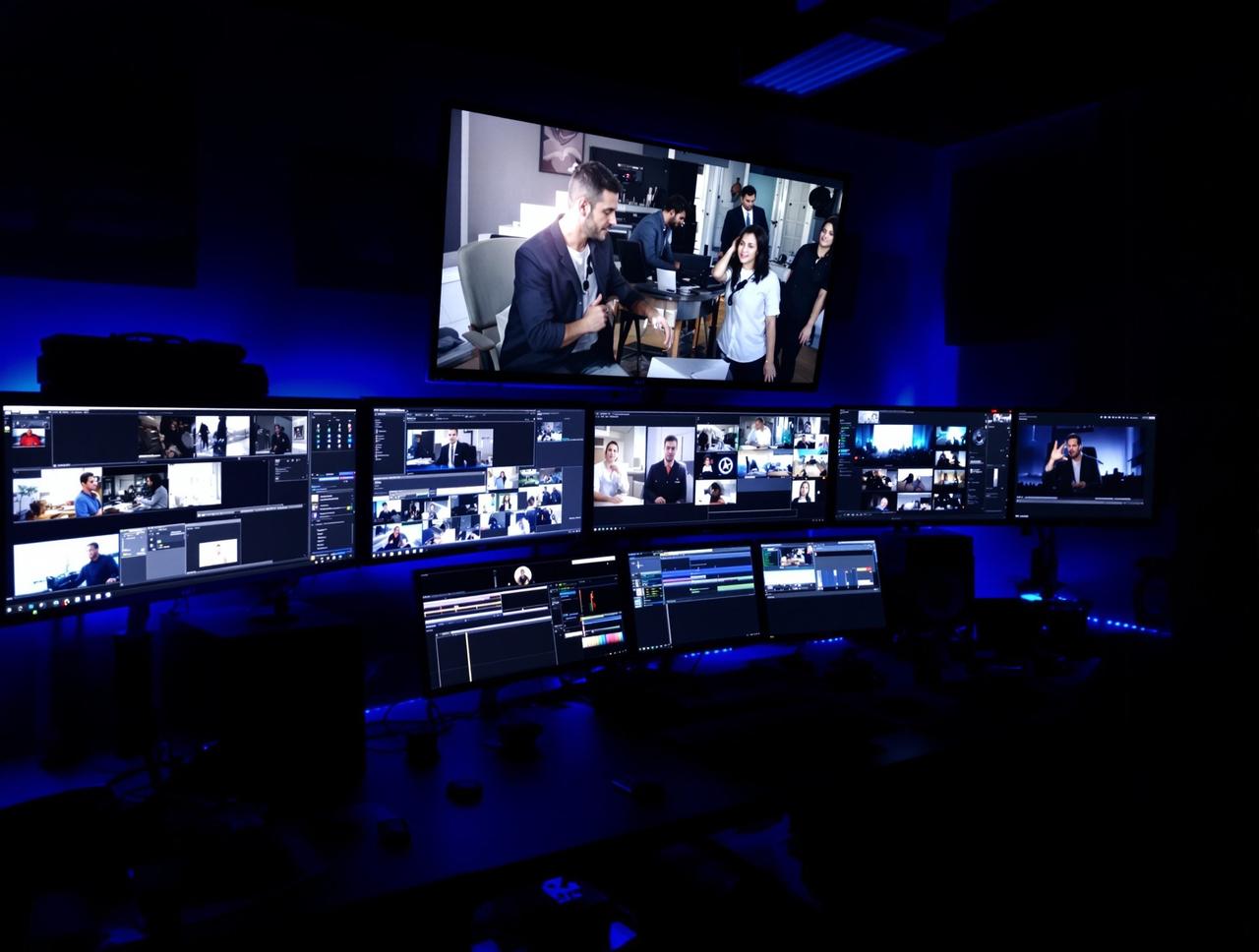 奇优影院手机4K HDR全流程制作中心内部