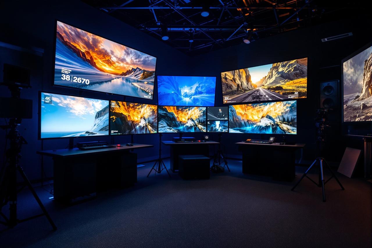 奇优影院手机4K HDR全流程制作中心调色间内部